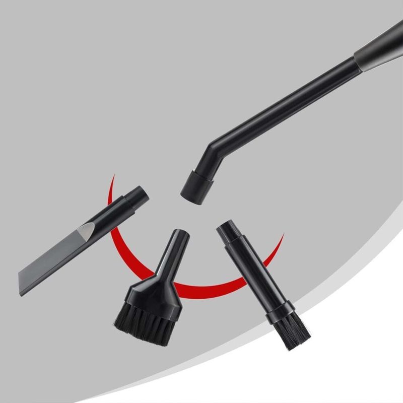 Electronice si Electrocasnice - Ingrijirea locuintei - Accesorii aparate pentru ingrijirea locuintei - Set 8 Mini Accesorii NewEvo® pentru Aspiratoare cu Diametru 30mm, 32mm, 35mm, 38mm, Montare Universala, Negru - Infinity.ro