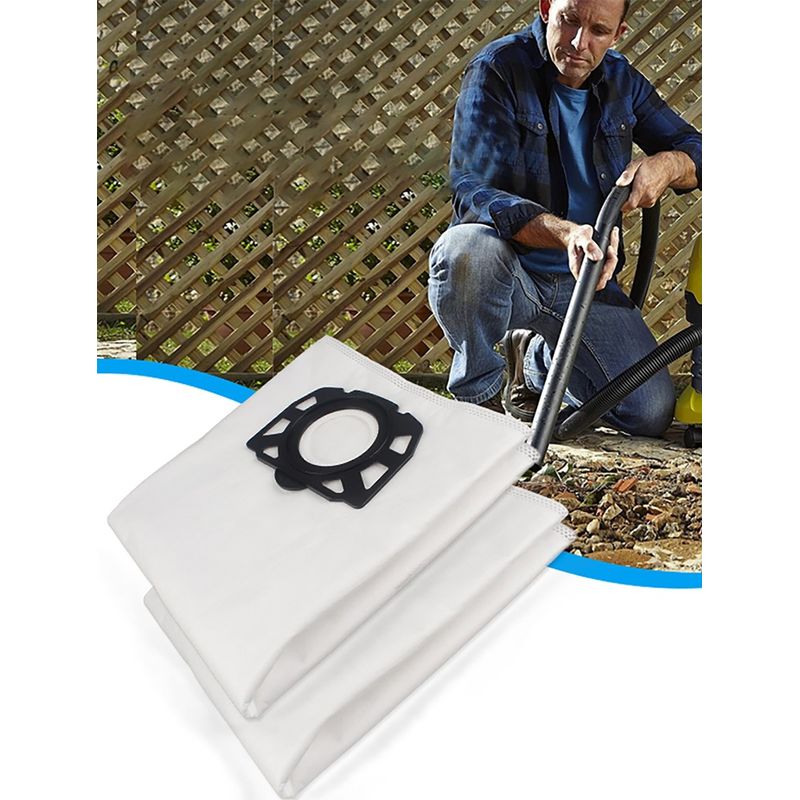 Electronice si Electrocasnice - Ingrijirea locuintei - Accesorii aparate pentru ingrijirea locuintei - Set 10 saci textili premium, NewEvo® , pentru aspiratoare Karcher seria, WD4 WD5 WD6 KWD6 SE5 SE 5.100 SE 6.100 - Infinity.ro