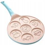 Casa si Gradina - Bucatarie si vesela - Vase pentru gatit - Tigai si seturi - Tigaie Clatite ,7Forme Animale, Din Otel Acoperit Cu Ceramica, atat pentru aragazul normal cat si pentru cel cu inductie - Infinity.ro