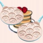 Casa si Gradina - Bucatarie si vesela - Vase pentru gatit - Tigai si seturi - Tigaie Clatite ,7Forme Animale, Din Otel Acoperit Cu Ceramica, atat pentru aragazul normal cat si pentru cel cu inductie - Infinity.ro