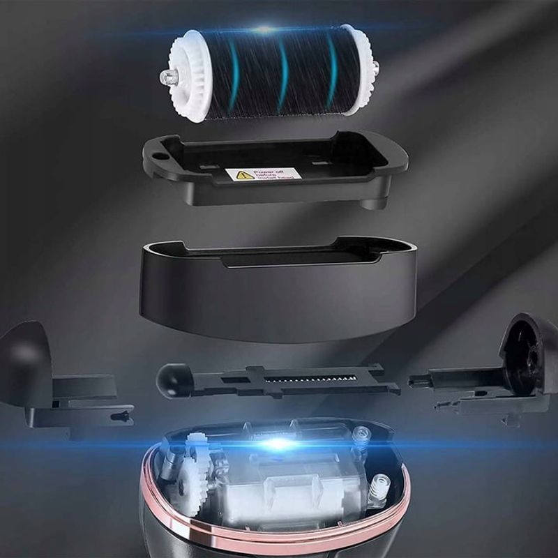 Ingrijire personala si Cosmetice - Aparate & accesorii ingrijire personala - Aparate cosmetice - Aparate pentru manichiura-pedichiura - Set Pila electrica pentru talpi si calcaie, Display digital, Acumulator 1200 mAh, 2viteze, 2400rot/min, 6 Capete incluse - Infinity.ro