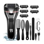 Ingrijire personala si Cosmetice - Aparate & accesorii ingrijire personala - Aparate cosmetice - Aparate pentru manichiura-pedichiura - Set Pila electrica pentru talpi si calcaie, Display digital, Acumulator 1200 mAh, 2viteze, 2400rot/min, 6 Capete incluse - Infinity.ro