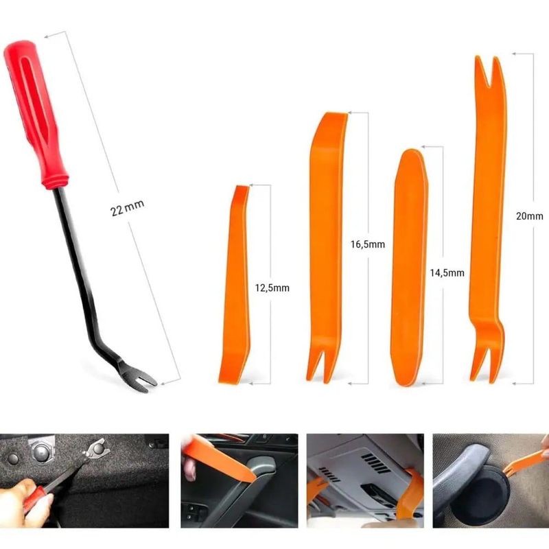 Auto si Moto - Piese auto si accesorii - Interior auto - Accesorii interior - Set 680 clipsuri si scule demontat NewEvo, pentru interior auto, radio, fete de usa, panou de bord, plastic, universal - Infinity.ro