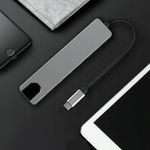 PC, gaming si accesorii - Retelistica - Hub-uri - Adaptor Hub USB Type-C 3.1 Multiport 8 in 1 la HDMI 4K, LAN RJ45 Ethernet, 1 x USB Type-C, 2x USB-A,PD 87W Charging Port - Infinity.ro