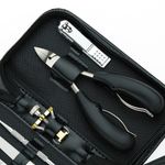 Ingrijire personala si Cosmetice - Manichiura si pedichiura - Truse manichiura si pedichiura - Trusa Manichiura Pedichiura, NewEvo, otel inoxidabil, 8piese, cu pila ,unghiera, cleste cuticule, impingator cuticule - Infinity.ro