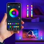 Casa si Gradina - Corpuri si surse de iluminat - Benzi LED - Banda de lumina inteligenta RGB LED, NewEvo®, Lumina ambientala, 16 milioane de culori, trei moduri de control - Infinity.ro