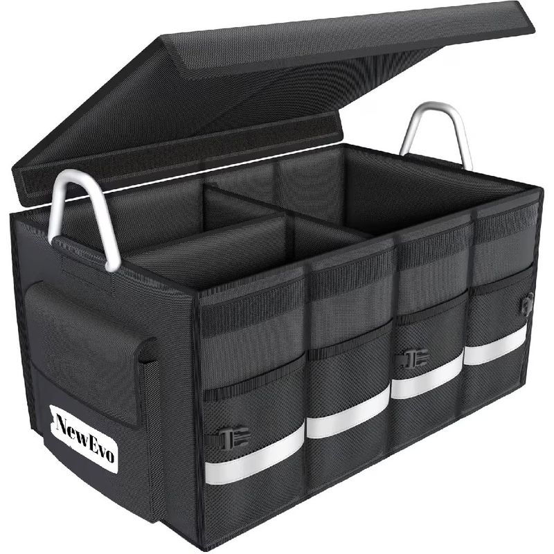 Auto si Moto - Automobile - Organizator portbagaj auto, NewEvo, geanta multifunctionala, pliabil, 3 compartimente, 60 X 35 X 30 cm, 65L - Infinity.ro