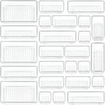 Casa si Gradina - Mobilier - Organizare si depozitare - Organizatoare pentru sertare si dulapuri - Set Organizator Sertar NewEvo, 25 Piese, 4 Marimi Diferite Pentru Depozitare Cosmetice, Bijuterii, Ustensile Bucatarie - Infinity.ro