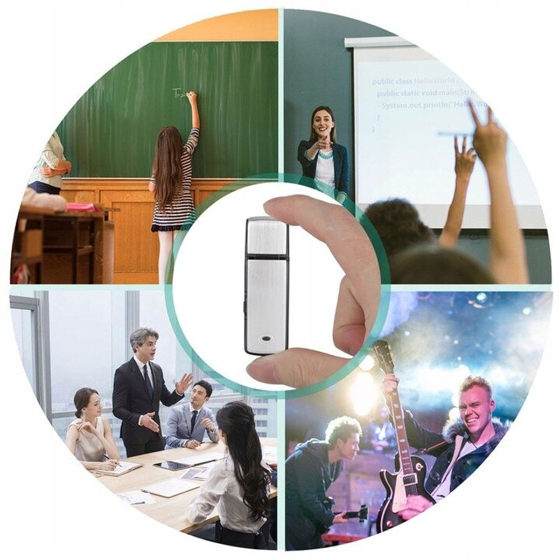 Laptop, Telefoane si Tablete - Wearables si gadgeturi - Gadgeturi - Dispozitive spionaj - Recorder Spion, USB, 16 GB, 200 De Ore de Inregistrare, Raza de Actiune pana la 8 Metri, Capacitate Baterie 350mAh - Infinity.ro