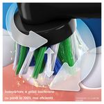 Ingrijire personala si Cosmetice - Igiena dentara - Periute de dinti electrice - Set 2 x Periuta de dinti electrica Oral-B Vitality Pro, Curatare 2D, 3 programe, 1 Incarcator, 2 Capete, Negru/Violet - Infinity.ro