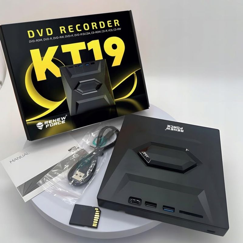 PC, gaming si accesorii - Componente PC - Componente - CD, DVD si Blu Ray - Unitate Optica Externa CD/DVD RW 5 in 1, USB 3.0, port USB-C, cititor de carduri SD si MicroSD - Infinity.ro