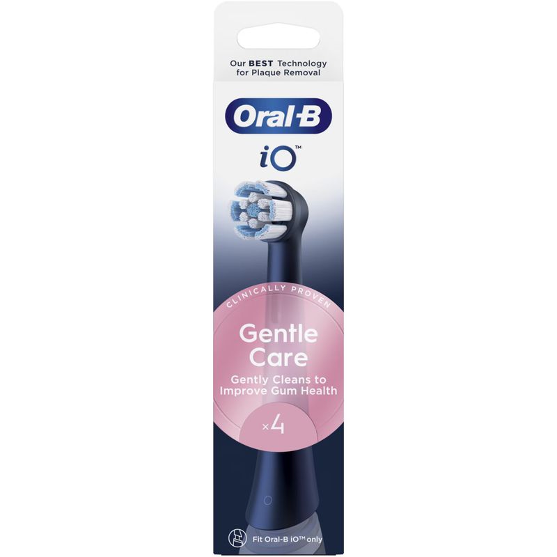 Ingrijire personala si Cosmetice - Igiena dentara - Rezerve si accesorii - Rezerve periuta de dinti electrica Oral-B iO Gentle Care, compatibile doar cu seria iO, Negru, 4 buc - Infinity.ro
