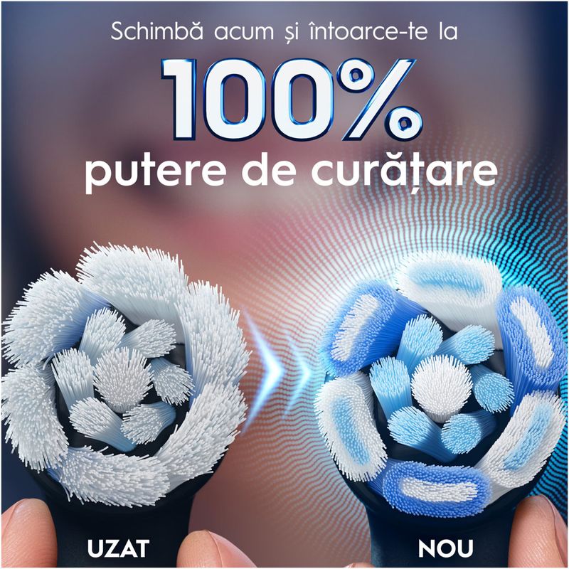 Ingrijire personala si Cosmetice - Igiena dentara - Rezerve si accesorii - Rezerve periuta de dinti electrica Oral-B iO Gentle Care, compatibile doar cu seria iO, Negru, 4 buc - Infinity.ro