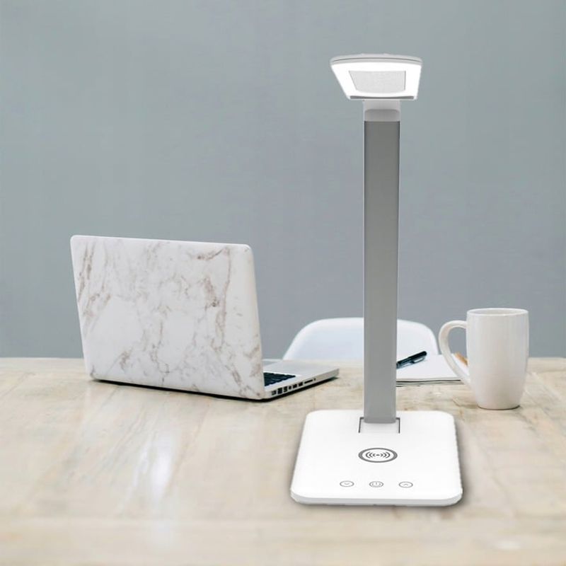 Casa si Gradina - Corpuri si surse de iluminat - Iluminat comercial si industrial - Proiectoare si lampi de lucru - Lampa de birou LED Renew Force , incarcare wireless pentru IOS Android, 3 Moduri de iluminare, Control Tactil - Infinity.ro