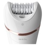 Ingrijire personala si Cosmetice - Aparate & accesorii ingrijire personala - Epilatoare si accesorii - Epilatoare - Epilator umed si uscat Philips BRE740/10, 9 accesorii, 32 pensete, utilizare fara fir, 2 setari viteza, opti-light - Infinity.ro