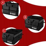 Auto si Moto - Piese auto si accesorii - Interior auto - Accesorii interior - Organizator portbagaj auto, pliabil, 3 compartimente, impermeabil, Capacitate 64 litri, 51 cm x 36 cm x 32 cm, Negru - Infinity.ro