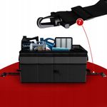 Auto si Moto - Piese auto si accesorii - Interior auto - Accesorii interior - Organizator portbagaj auto, pliabil, 3 compartimente, impermeabil, Capacitate 64 litri, 51 cm x 36 cm x 32 cm, Negru - Infinity.ro