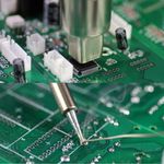 Casa si Gradina - Constructii - Scule electrice si accesorii - Pistoale de lipit - Statie de Lipit 2in1, Putere 700W + 60W, Reglare Temperatura 100°C-500°C, Ecran LCD, 3 Duze Interschimbabile - Infinity.ro