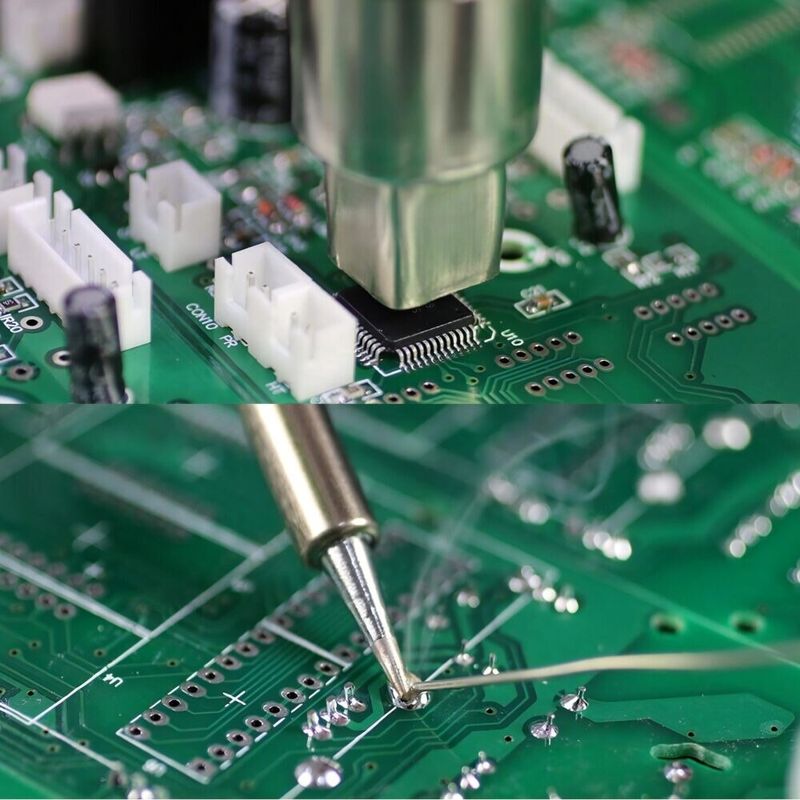 Casa si Gradina - Constructii - Scule electrice si accesorii - Pistoale de lipit - Statie de Lipit 2in1, Putere 700W + 60W, Reglare Temperatura 100°C-500°C, Ecran LCD, 3 Duze Interschimbabile - Infinity.ro