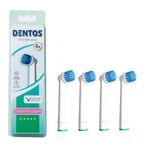 Ingrijire personala si Cosmetice - Igiena dentara - Rezerve si accesorii - Rezerva compatibila periuta de dinti electrica Oral-B, Dentos Sensitive Clean, 4 bucati, Alb - Infinity.ro
