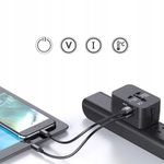 Casa si Gradina - Electrice - Accesorii electrice - Accesorii prize si intrerupatoare - Adaptor incarcator universal de calatorie cu 2xUSB pentru EU, USA, UK, AUST, Negru - Infinity.ro