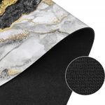 Casa si Gradina - Textile si covoare - Covoare - Covorase baie - Covoras de baie modern, DexXer, Ultra absorbant, Antiderapant si uscare rapida,  50x80 cm, Poliester/Rubber, Negru - Infinity.ro