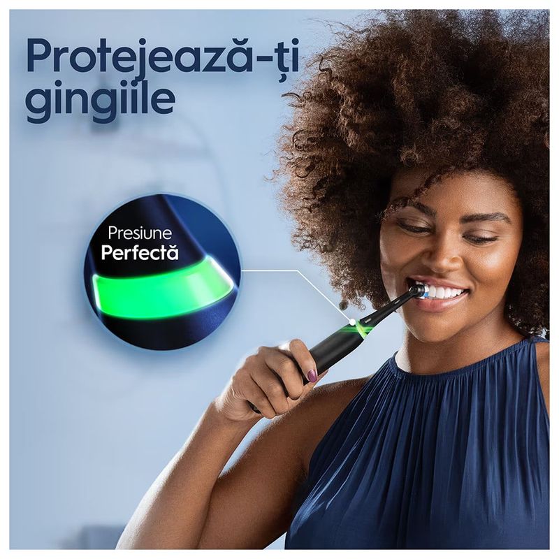Ingrijire personala si Cosmetice - Igiena dentara - Periute de dinti electrice - Periuta de dinti electrica Oral-B iO3 cu Tehnologie Magnetica si Micro-Vibratii, Senzor de presiune Smart - Infinity.ro