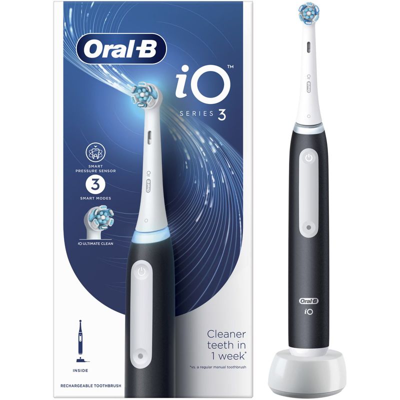 Ingrijire personala si Cosmetice - Igiena dentara - Periute de dinti electrice - Periuta de dinti electrica Oral-B iO3 cu Tehnologie Magnetica si Micro-Vibratii, Senzor de presiune Smart - Infinity.ro