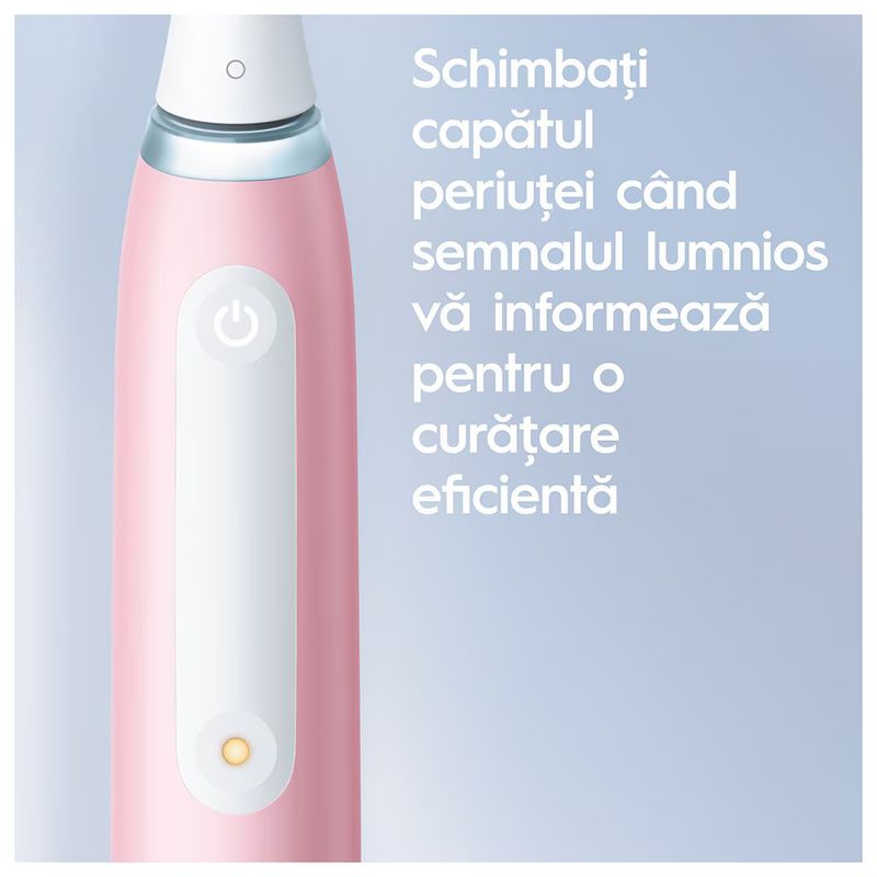 Ingrijire personala si Cosmetice - Igiena dentara - Periute de dinti electrice - Periuta de dinti electrica Oral-B iO3 cu Tehnologie Magnetica si Micro-Vibratii, Senzor de presiune Smart, 3 moduri, - Infinity.ro