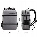 Laptop, Telefoane si Tablete - Laptopuri si accesorii - Accesorii Laptop - Genti laptop - Rucsac multifunctional  cu Port de incarcare USB, smart casual pentru Business, Calatorii si Laptop 15 inchi,45x31x13 cm - Infinity.ro