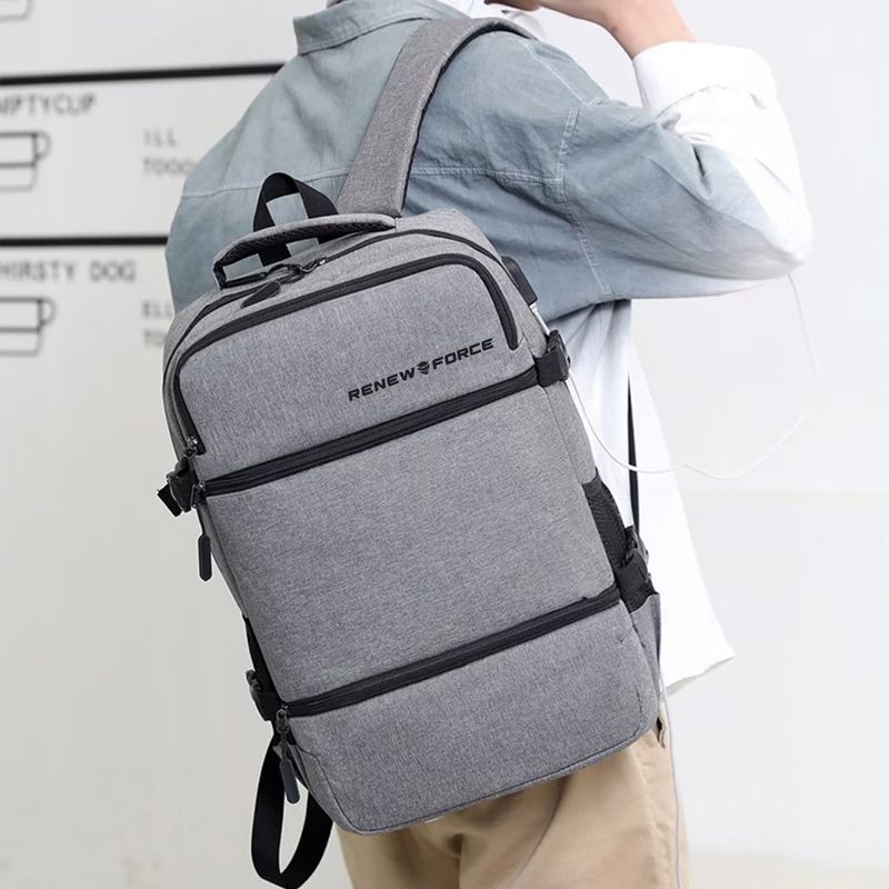 Laptop, Telefoane si Tablete - Laptopuri si accesorii - Accesorii Laptop - Genti laptop - Rucsac multifunctional  cu Port de incarcare USB, smart casual pentru Business, Calatorii si Laptop 15 inchi,45x31x13 cm - Infinity.ro