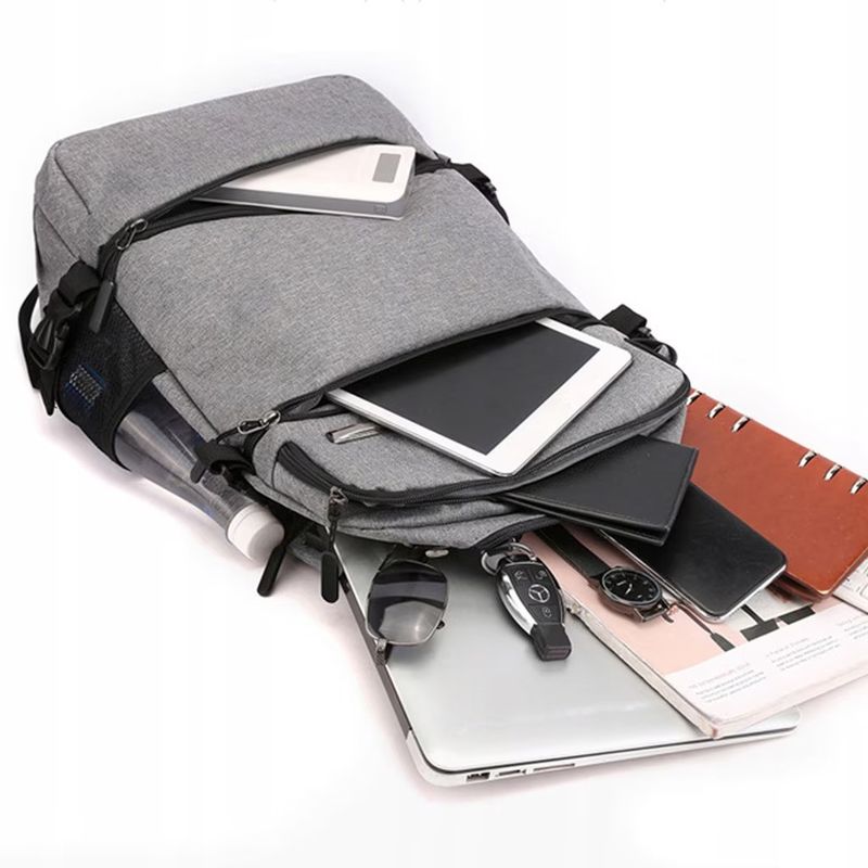 Laptop, Telefoane si Tablete - Laptopuri si accesorii - Accesorii Laptop - Genti laptop - Rucsac multifunctional  cu Port de incarcare USB, smart casual pentru Business, Calatorii si Laptop 15 inchi,45x31x13 cm - Infinity.ro