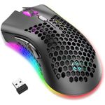 PC, gaming si accesorii - Periferice PC - Mouse - Mouse gaming, DexXer, Wireless, Iluminare RGB, USB, Wireless 2.4 G, FastCharge, Design ergonomic, Negru - Infinity.ro