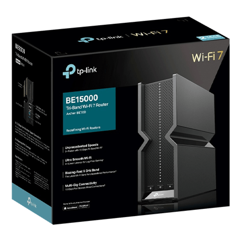 PC, gaming si accesorii - Retelistica - Wireless - Routere Wireless - Router Wi-Fi 7 TP-Link Archer BE700 BE15000 15 Gbps Tri-Band Wi-fi 7 ArcherBE700 - Infinity.ro