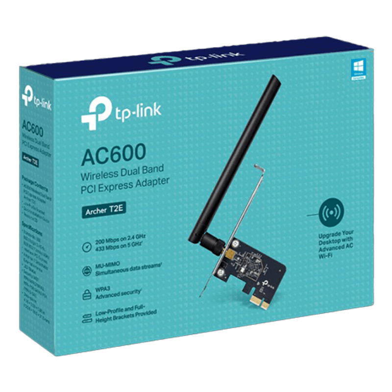 PC, gaming si accesorii - Retelistica - Placi de retea - Placa de retea Wireless TP-Link Archer T2E AC600 Dual-Band PCIe - TP-LINK ArcherT2E - Infinity.ro
