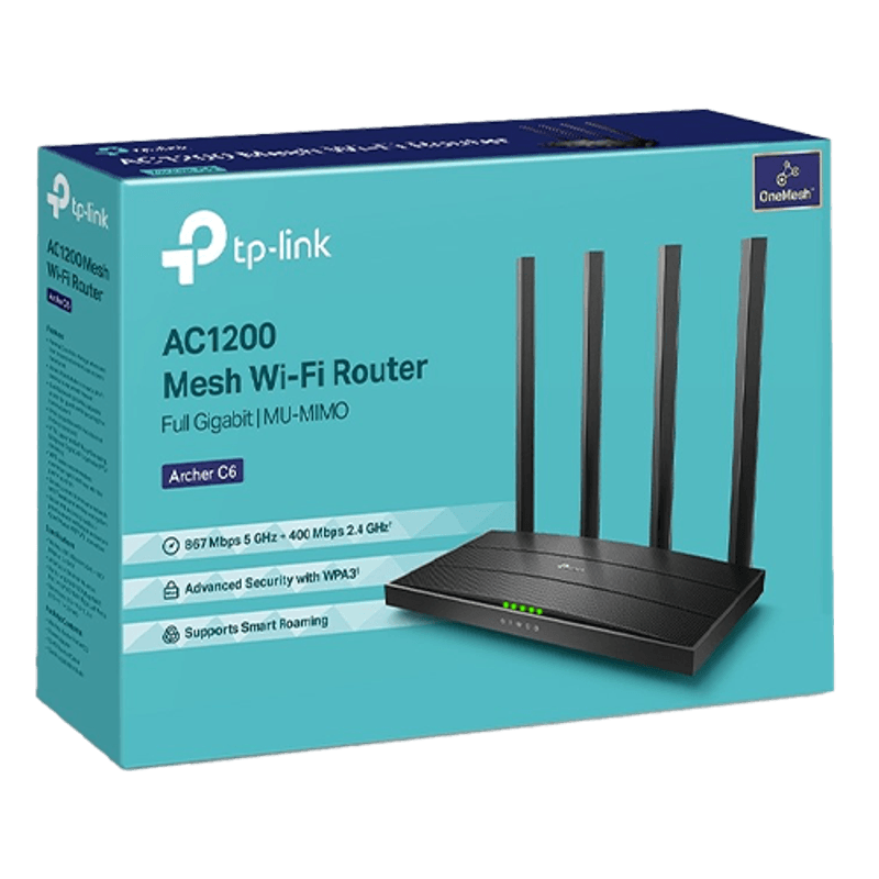 PC, gaming si accesorii - Retelistica - Wireless - Routere Wireless - Router wireless TP-LINK Archer C6 Dual-Band WiFi 5 Gigabit cu Tehnologie OneMesha¢ ArcherC6 - Infinity.ro