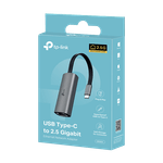 PC, gaming si accesorii - Retelistica - Hub-uri - Adaptor Ethernet USB-C 3.0 - RJ45 2.5G - TP-Link UE302C - Infinity.ro