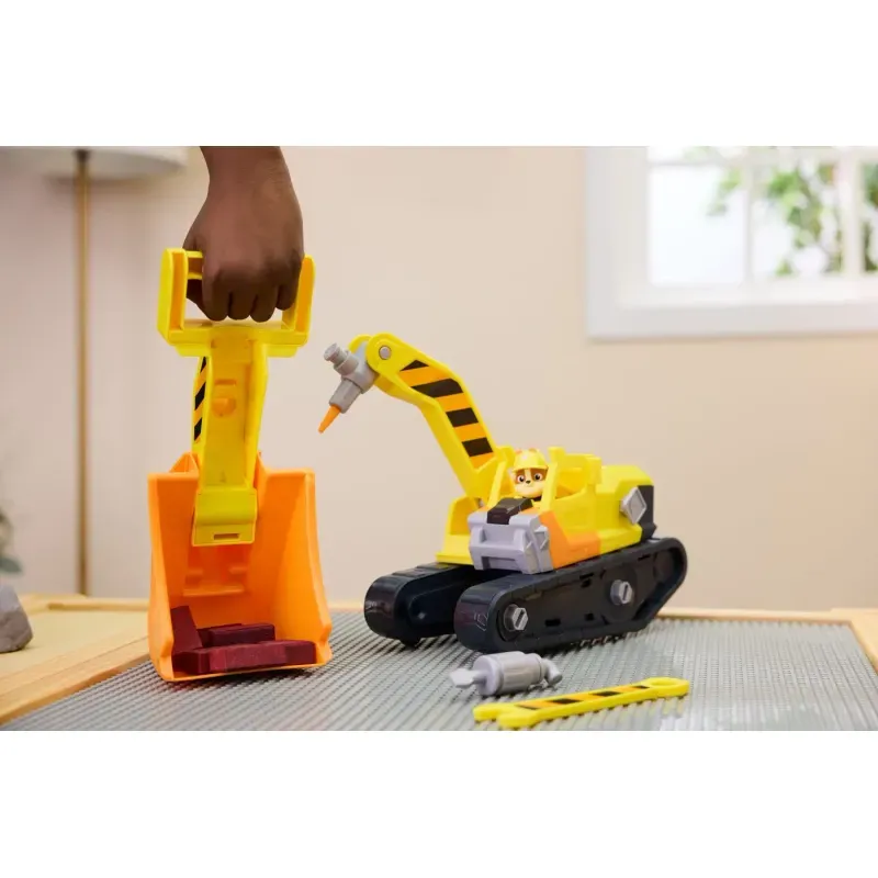Jucarii, Copii si Bebe - Jucarii si jocuri - Figurine - Patrula Catelusilor Rubble Si Echipa Vehicul Buldozer Multifunctional 2 In 1 - Infinity.ro