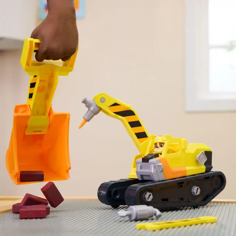 Jucarii, Copii si Bebe - Jucarii si jocuri - Figurine - Patrula Catelusilor Rubble Si Echipa Vehicul Buldozer Multifunctional 2 In 1 - Infinity.ro