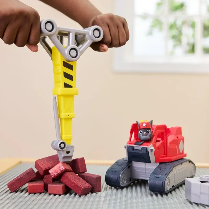 Jucarii, Copii si Bebe - Jucarii si jocuri - Figurine - Patrula Catelusilor Rubble Si Echipa Set Vehicul Excavator Si Figurina Charger - Infinity.ro