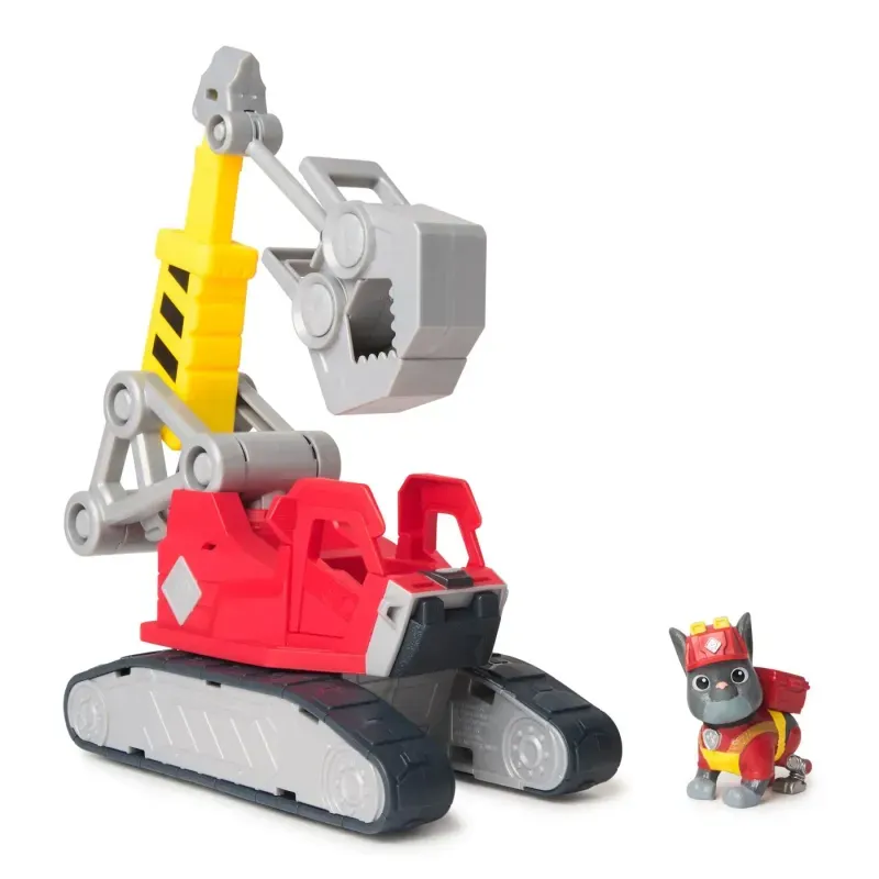 Jucarii, Copii si Bebe - Jucarii si jocuri - Figurine - Patrula Catelusilor Rubble Si Echipa Set Vehicul Excavator Si Figurina Charger - Infinity.ro