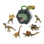 Jucarii, Copii si Bebe - Jucarii si jocuri - Figurine - Nature World Dino Set 6 Dinozauri In Cutie Piramida - Infinity.ro