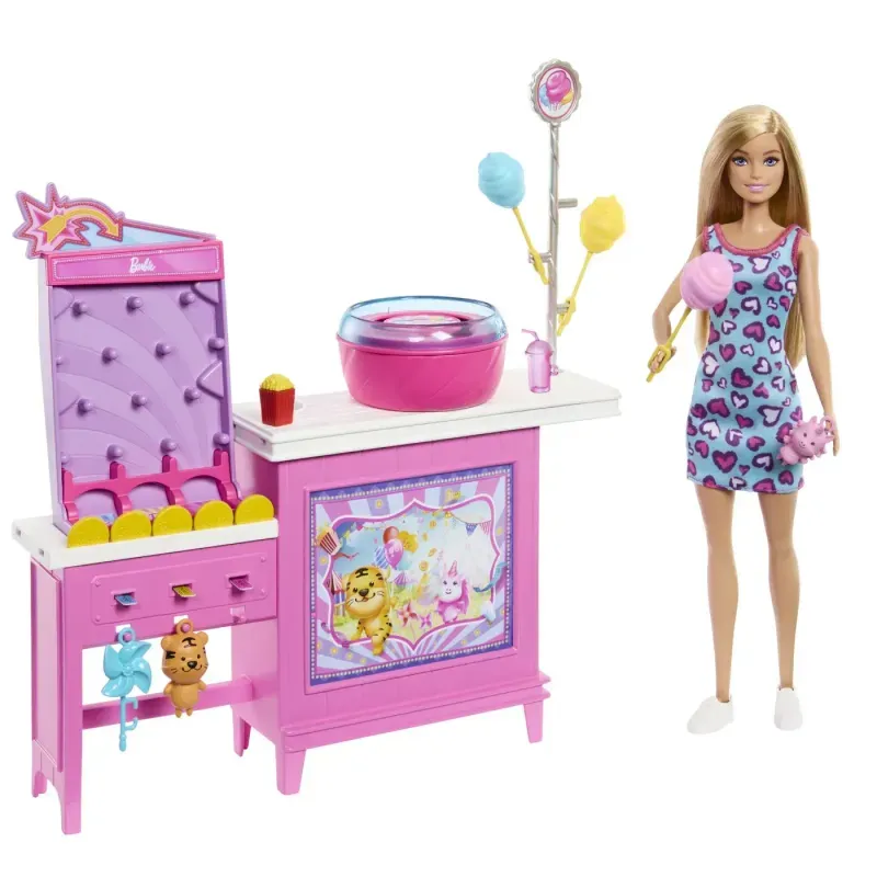 Jucarii, Copii si Bebe - Jucarii si jocuri - Papusi si accesorii - Papusi - Barbie Mysteries Detectivi Pe Plaja Set Cabina De Jocuri Si Papusa Barbie Malibu Cu Accesorii - Infinity.ro