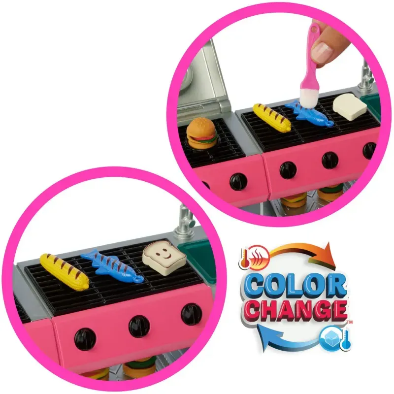 Jucarii, Copii si Bebe - Jucarii si jocuri - Papusi si accesorii - Papusi - Barbie Rulota De Vis Cu Accesorii - Infinity.ro