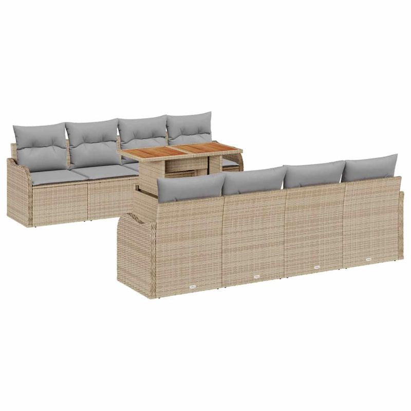 Casa si Gradina - Gradina si terasa - Mobilier exterior - Canapele si fotolii gradina - Set de canapele pentru gradina Manual 7 pcs bej si gri deschis - Infinity.ro