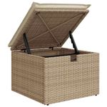 Casa si Gradina - Gradina si terasa - Mobilier exterior - Canapele si fotolii gradina - Set de canapele pentru gradina cu perna 9 pcs Bej Rattan poli - Infinity.ro