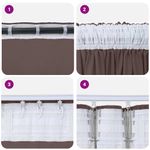 Casa si Gradina - Textile si covoare - Perdele si draperii - Draperii - Draperie cu perdele 2 pcs Maro 260 x 140 cm Catifea - Infinity.ro