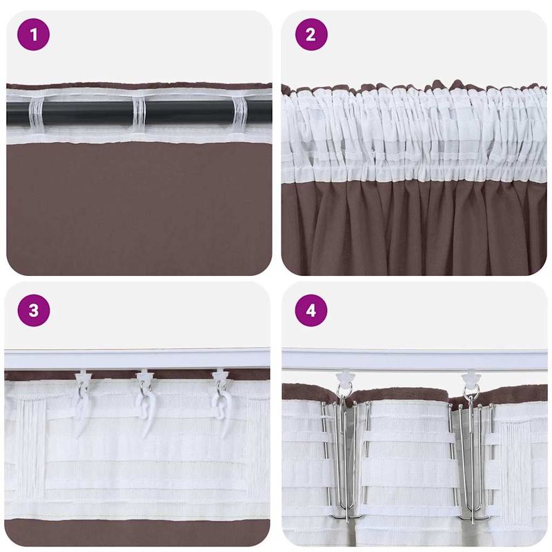 Casa si Gradina - Textile si covoare - Perdele si draperii - Draperii - Draperie cu perdele 2 pcs Maro 260 x 140 cm Catifea - Infinity.ro