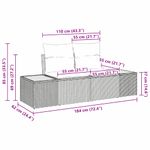Casa si Gradina - Gradina si terasa - Mobilier exterior - Canapele si fotolii gradina - Set de canapele pentru gradina 8 pcs Negru Rattan poli - Infinity.ro