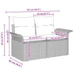 Casa si Gradina - Gradina si terasa - Mobilier exterior - Canapele si fotolii gradina - Set de canapele pentru gradina cu perna 5 pcs negru si crem - Infinity.ro